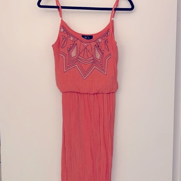 BCX Salmon maxi dress, size M Junior - Picture 2 of 5